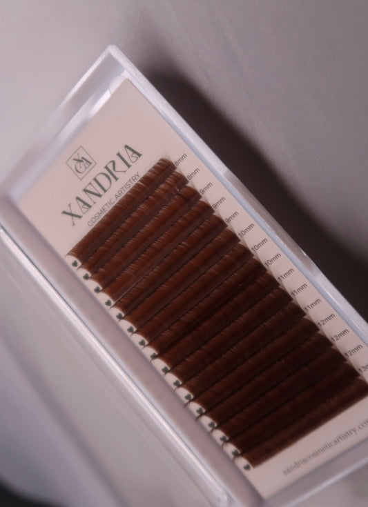 Chestnut Brown Volume Lash Tray CC 0.03mm