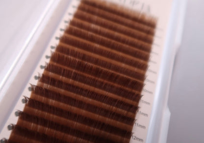 Chestnut Brown Volume Lash Tray CC 0.03mm