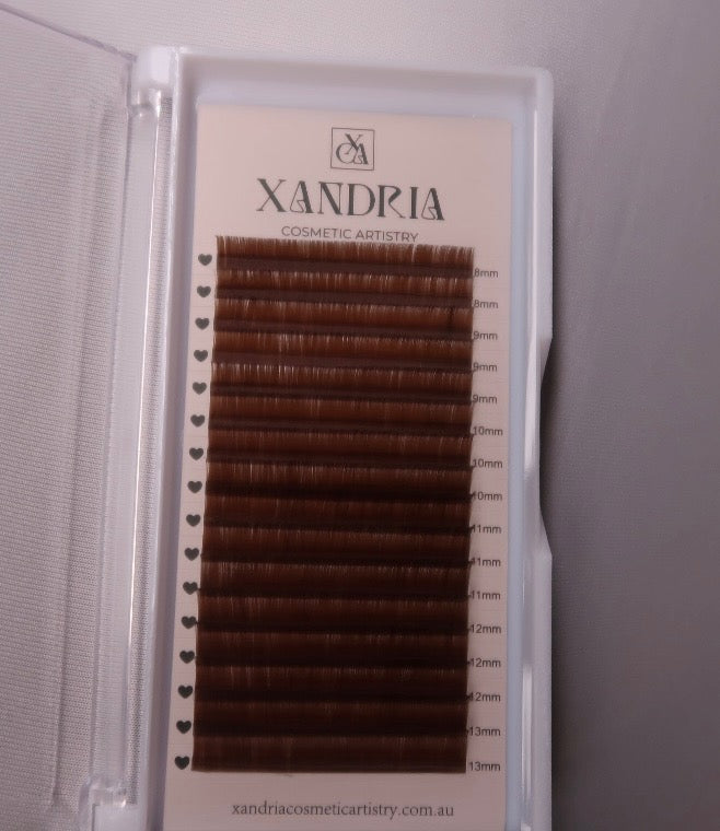 Chestnut Brown Volume Lash Tray CC 0.03mm