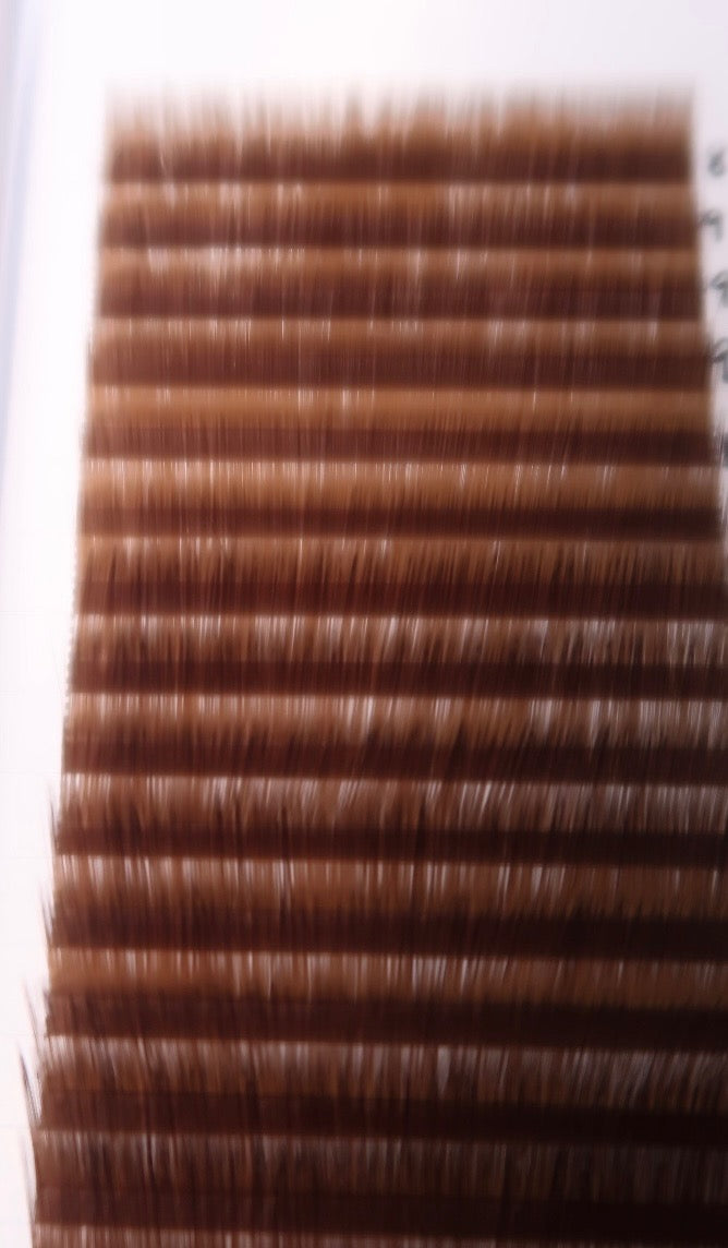 Chestnut Brown Volume Lash Tray CC 0.03mm