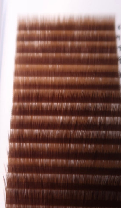 Chestnut Brown Volume Lash Tray CC 0.03mm