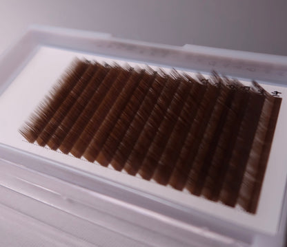 Chestnut Brown Volume Lash Tray CC 0.03mm